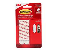 Command Refill Strips, Large, White, 6-strips (17023p-es) 4-Pack white