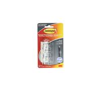 Command Round Cord Clips Clear 4 Clips 17017CLRES