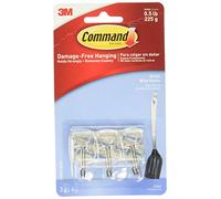3M Command Utensil Hooks - Small, Clear - 3 Hooks & 4 Strips