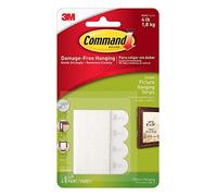 Command Small Picture Hanging Strips, 4 Pairs - White