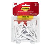 Command Small Utility Hooks Damage Free Hanging Wall Hooks with Adhesive Strips No Tools Wall Hooks for Hanging Organizational Items in Living Space