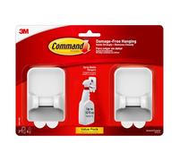 Command Spray Bottle Hangers [Removable]: 2-Pack (White) / 2-Pack