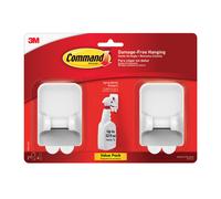 Command Spray Bottle Hangers White/Gray 2