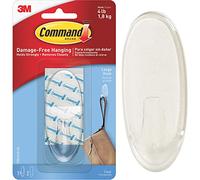 3M Command Large Clear Damage-Free Hanging Hook Strips 17093CLR
