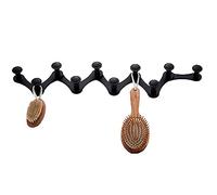 Command Strips, Expanding Metal Aluminum Coat Hooks(Black,10 Hooks)