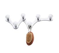 Command Strips, Expanding Metal Aluminum Coat Hooks(OneColor,6 Hooks)
