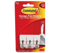 Command™ 17067 White Wire Hooks (Pack 3)