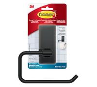 Command Toilet Paper Holder [Removable]: 1 Holder (Matte Black)