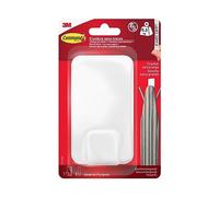 Command Utility Hook 17011FESIP, White, X-Large for Heavyweight < 6.8 kg, 1 Hook + 3 Strips