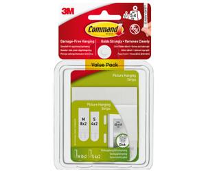 Command White Assorted Picture Hanging Strips - Pack of 12