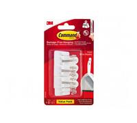 Command White Wire Hooks Multi Colour (9 Hooks + 12 Strips)