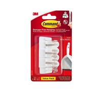 Command™ 17067-9VP White Wire Hooks Value Pack (Pack 9)