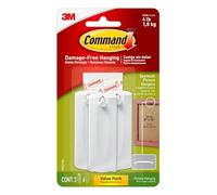Command Wire-Back Sawtooth Frame Hangers, Holds up to 5 lbs, 3 Singulars Hangers, 6 strips, Decorate Damage-Free