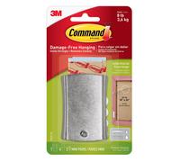 Command Wire Backed Sticky Nail and Stabiliser Strips - Silver