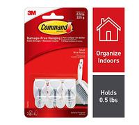 COMMAND Wire Hooks, 18 Pieces, Indoor White, Holds .5 Lbs. by Command