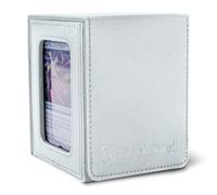 Commander deck box with window Fits 100 Double Sleeved Cards, One-Piece Design, 4 N52 Magnets, PU Leather & Microfiber Lining,deck box mtg with 2 Dividers