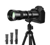 COMMANDER OPTICS 420-800mm f/8.3 Manual Telephoto Zoom Lens for Canon EOS 80D, 90D, Rebel T3, T3i, T4i, T5, T5i, T6, T6i, T6s, T7, T7I, SL1, SL2, EOS 70D, 77D, 80D, EOS 5D, II/III/IV, 6D | Camera Lens