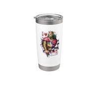 Commanding Figure Breaking Through Art Stainless Steel Insulated Tumbler