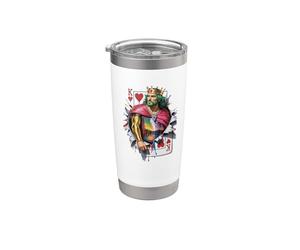 Commanding Figure Breaking Through Art Stainless Steel Insulated Tumbler