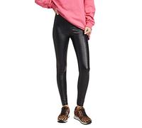 Commando Faux Leather Croc Leggings-Large-Black