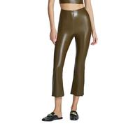 commando - Faux Leather Cropped Flare Leggings | High-Rise, Raw-Cut Hem | Sculpting Yet Flexible & Soft | Machine Washable, Cadet, S