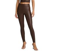 commando - Faux Leather Leggings | Sculpting Yet Soft & Flexible | Raw-Cut Finish | Machine Washable, Retains Shape & Color, Chocolate, XL