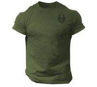 Commando Gorilla T Shirt Pocket Gym Clothing Bodybuilding Training Workout Exercise Boxing MMA Top (UK, Alpha, M, Regular, Regular, Military (Black Print))