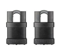 Commando Lock Total Guard High Security iCHANGE Shrouded Padlock with Patented, Interchangable Design, Bolt Cutter Proof, Pick Resistant- Military-Grade (2 Pack)
