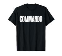Commando Military Tactical Slang Text Statement Design T-Shirt