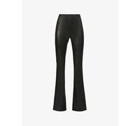 Commando Womens Black Flared Mid-rise Faux-leather Leggings M