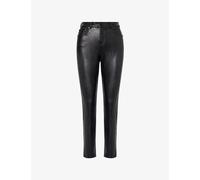 Commando Womens Commando Slim-Leg 5-Pocket Faux-Leather Trousers Black XS