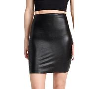 commando Women's Faux Leather Miniskort, Black, S
