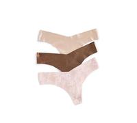 commando Women's Precious Metals Thong 3 Pack, Multi, S-M