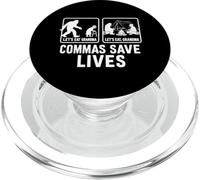 COMMAS SAVE LIVES LET'S EAT GRANDMA Camping Bigfoot PopSockets PopGrip for MagSafe
