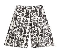 Comme des Garçons Black Men's Cotton Pagowski Shorts White/Black