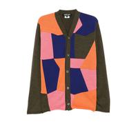 Comme des Garçons Homme Deux geometric-print cardigan - Brown M-L