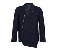 Comme des Garçons Homme Deux plaid zip jacket - Blue S-L
