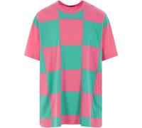 Comme des Garçons Homme Plus checked t-shirt - Pink S-L