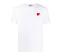Comme Des Garçons Play applique logo T-shirt - White XS-S-M-L-XL-XXL