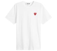 Comme des Garçons Play Men's Basic Logo T-Shirt White/Red