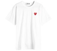 Comme des Garçons Play Men's Basic Logo T-Shirt White/Red