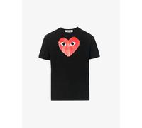 Comme Des Garcons Play Mens Black Heart Cotton T-shirt L