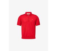 Comme Des Garcons Play Mens Comme Des Garcons Play Embroidered-Logo Wool-Knit Polo Shirt Red 2XL