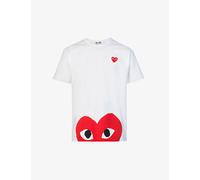Comme Des Garcons Play Mens Comme Des Garcons Play Half-Heart Logo T-Shirt White 2XL