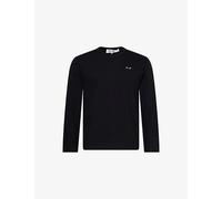 Comme Des Garcons Play Mens Comme Des Garcons Play Small Heart Logo-Print Cotton T-Shirt Black 2XL