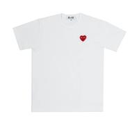COMME des GARCONS PLAY SS25 Rhinestone Emblem T-Shirt 'White' AX-T801-051-2 XL