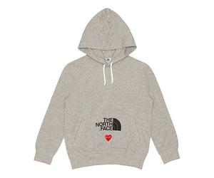 COMME des GARCONS PLAY x The North Face Crossover play together Series Logo hooded Drawstring Grey AE-T204-051-1 L