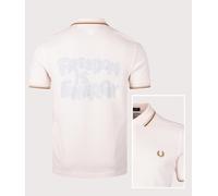 COMME des GARÇONS SHIRT Mens COMME des GARÇONS x Fred Perry Freedom is Energy Polo Shirt - Colour: Peach - Size: XL XL