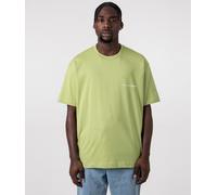 COMME des GARÇONS SHIRT Mens Script Chest Logo T-Shirt - Colour: 2 Khaki - Size: Large