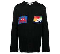 Comme Des Garçons Shirt Space Invaders jumper - Black S
